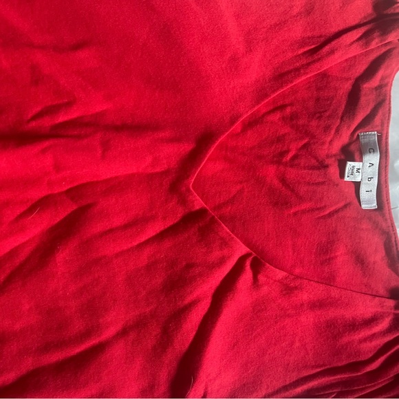 Vibrant Red Ruched Top - Picture 4 of 4